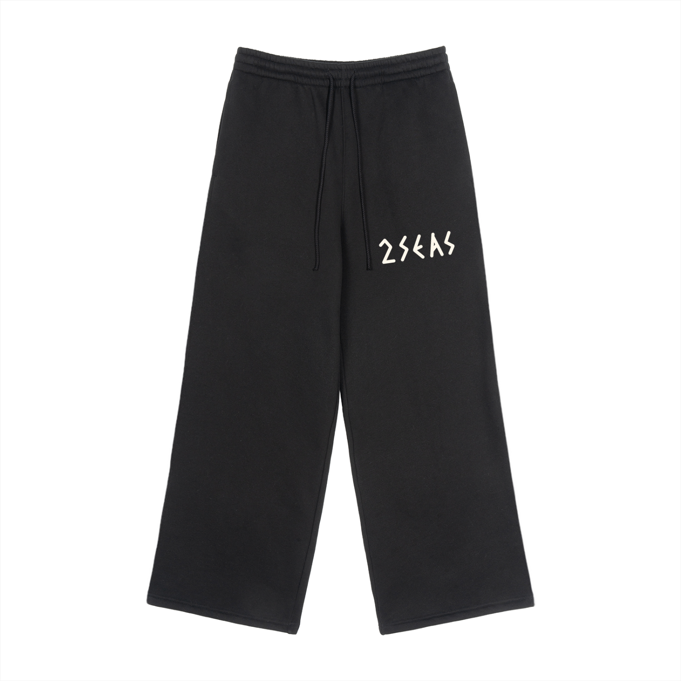 Fleece Drawstring Straight-Leg Sweatpants