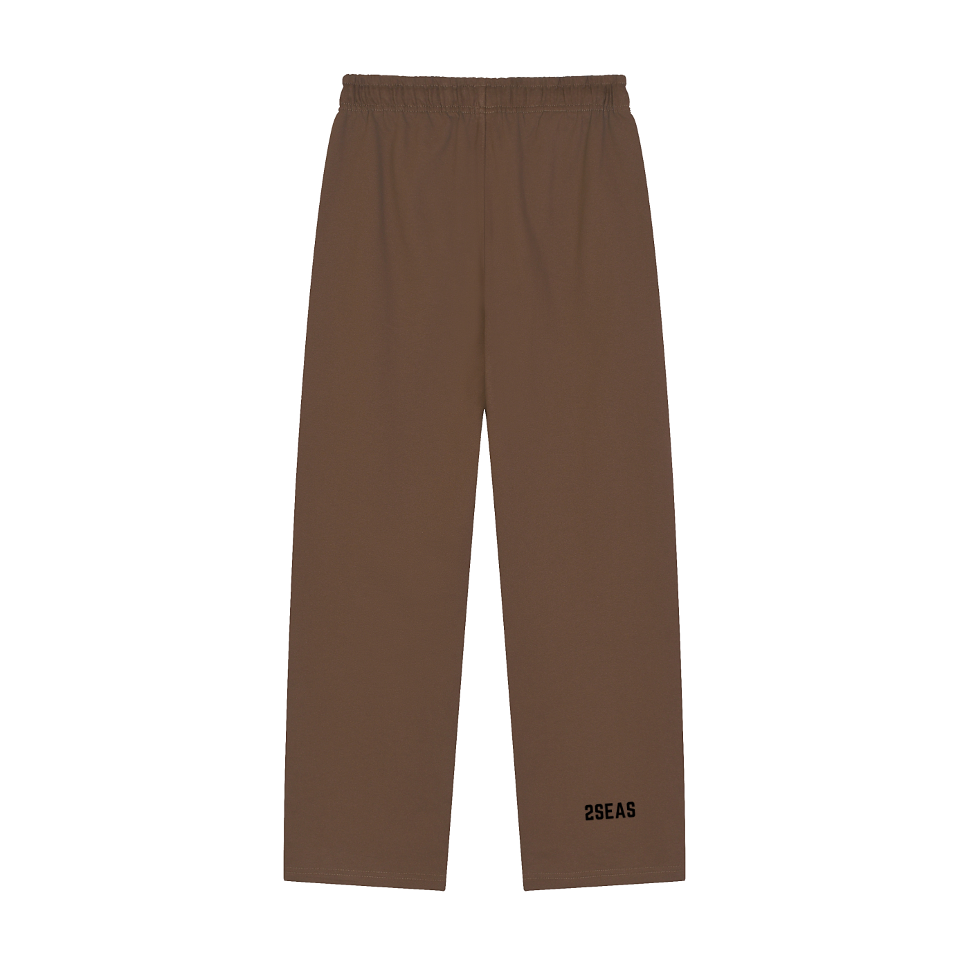 Solid Color Straight-Leg Sweatpants