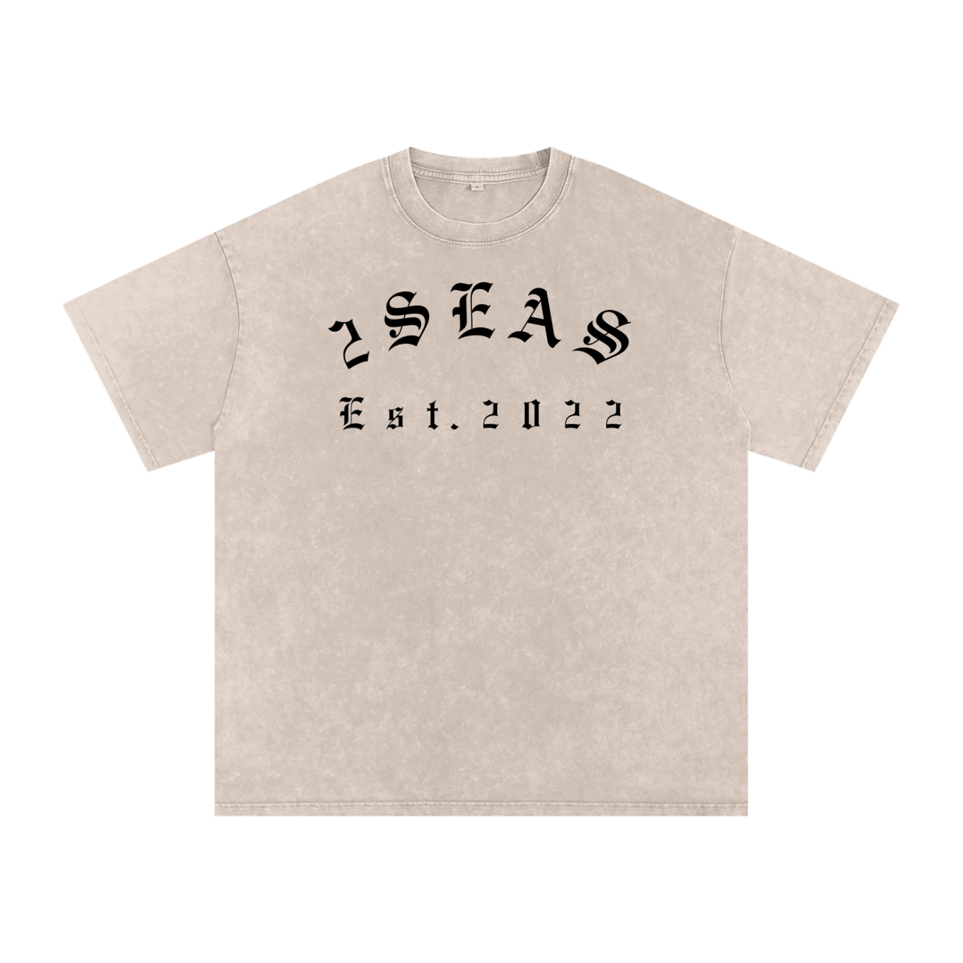 Snow Washed Oversized Cotton T-Shirt